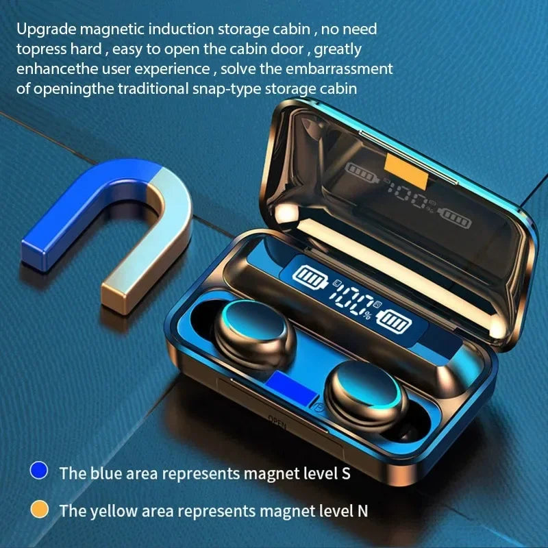 Auriculares Inalámbricos LED F9