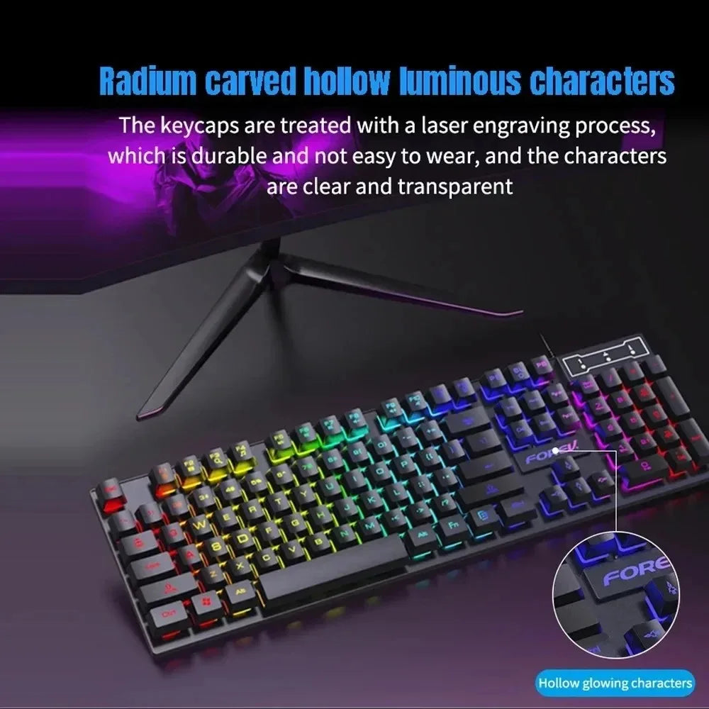 Teclado Mecánico Gamer Luminiscente