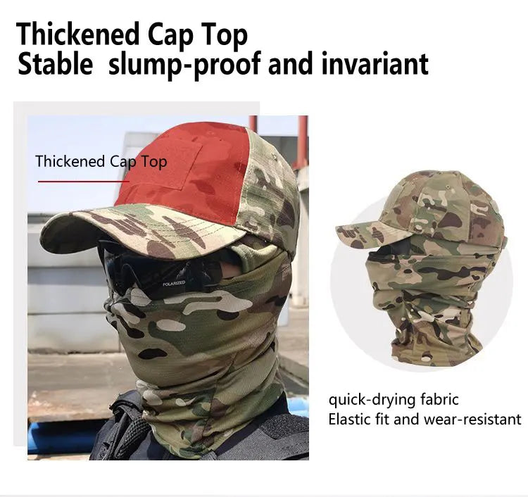 Camouflage Sun Protection Hat Set